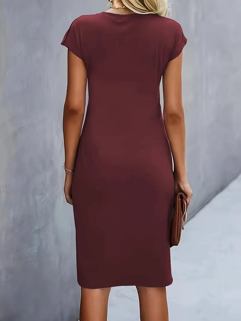 Vestido midi de corte clásico Katrien para mujer