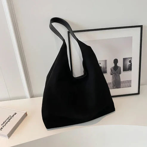 Bolso de Hombro Tipo Hobo de Gamuza para Mujer