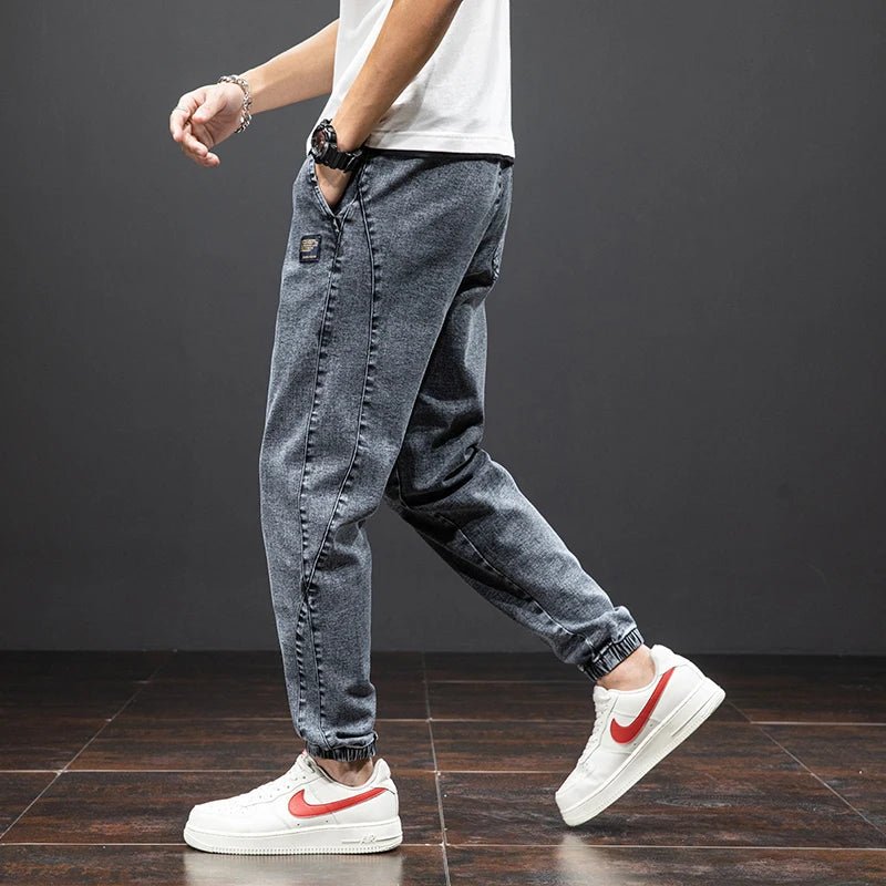 Pantalón Jogger de Mezclilla Elasticada con Pretina Ajustable para Hombre