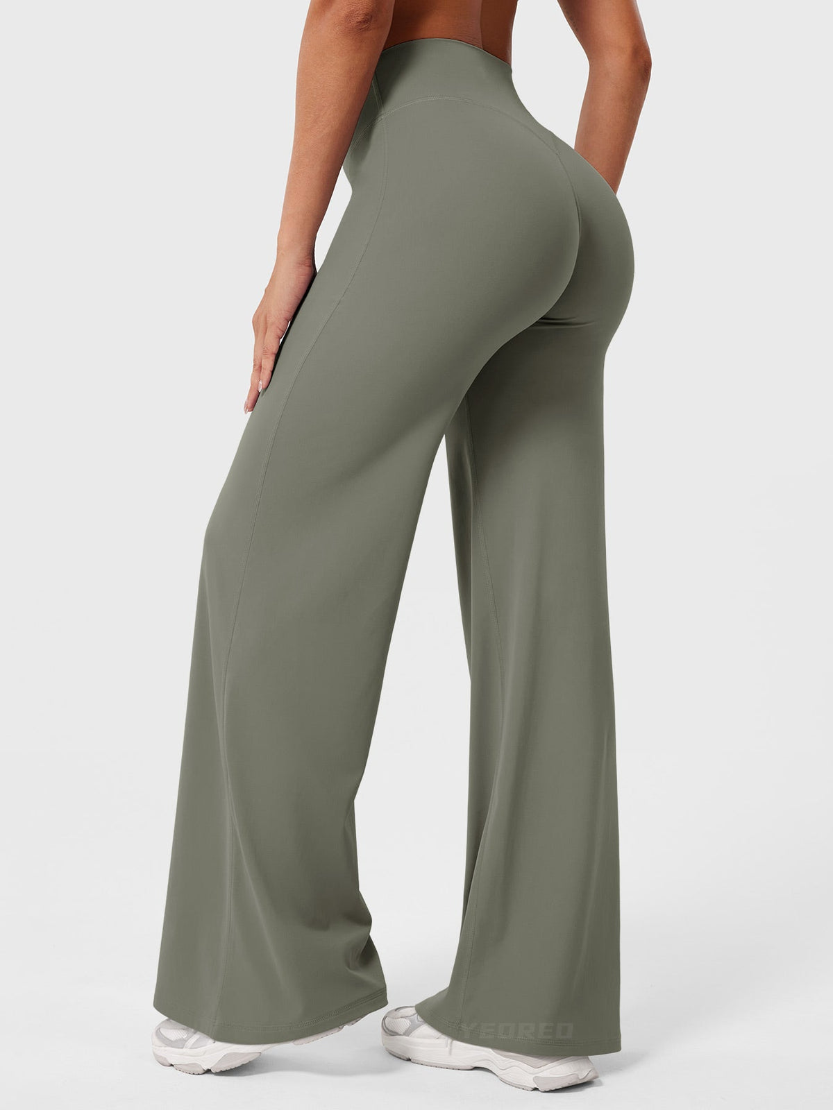 Pantalón Acampanado de Tiro Alto de Verano para Mujer