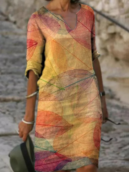 Vestido Midi de Verano Entallado para Mujer