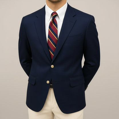 Blazer ligero entallado de primavera para hombre