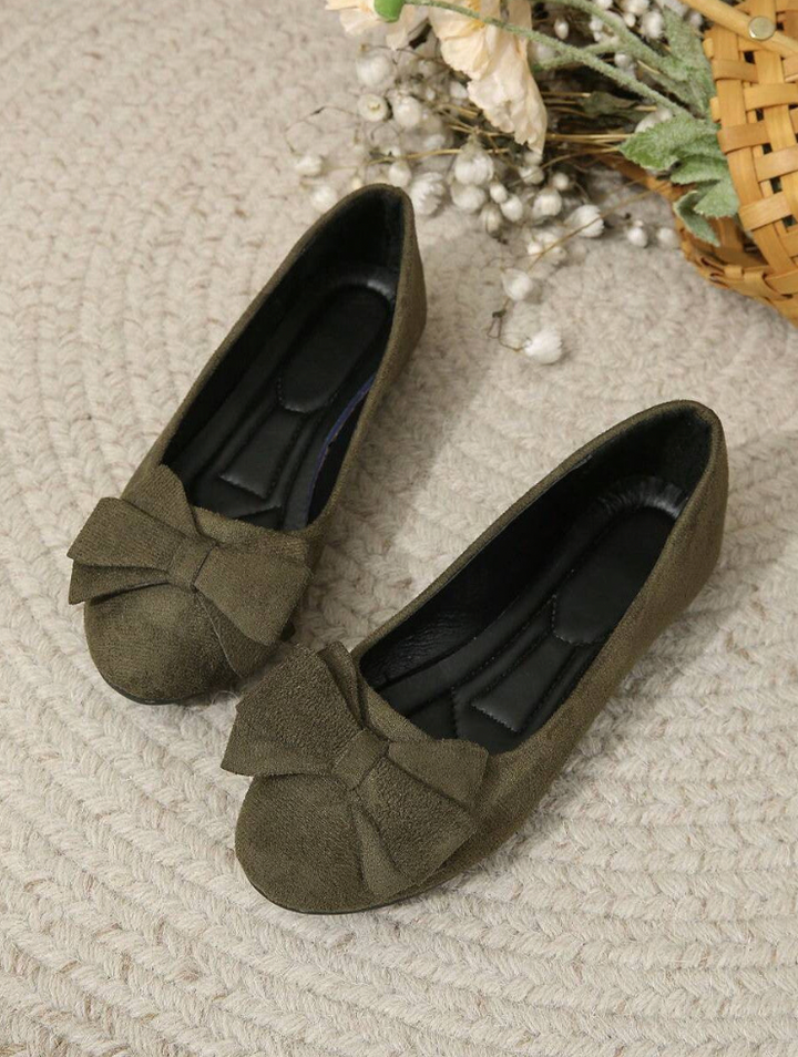 Zapatos Planos Slip-On con Detalle de Lazo para Mujer