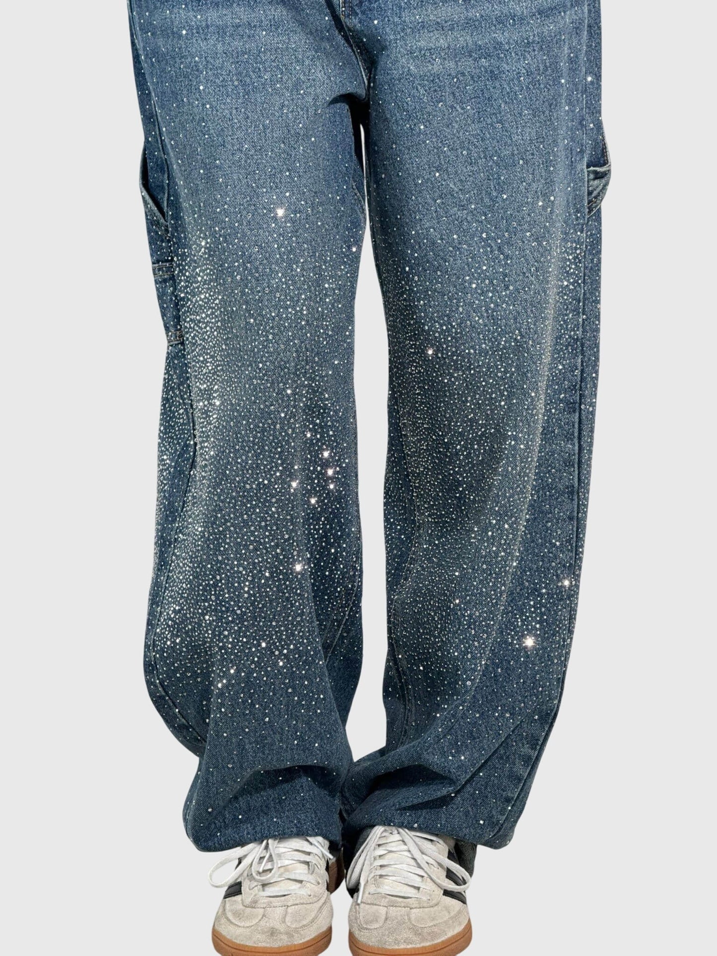 Jeans de Mezclilla con Pedrería para Mujer