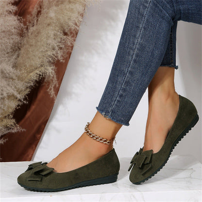 Zapatos Planos Slip-On con Detalle de Lazo para Mujer