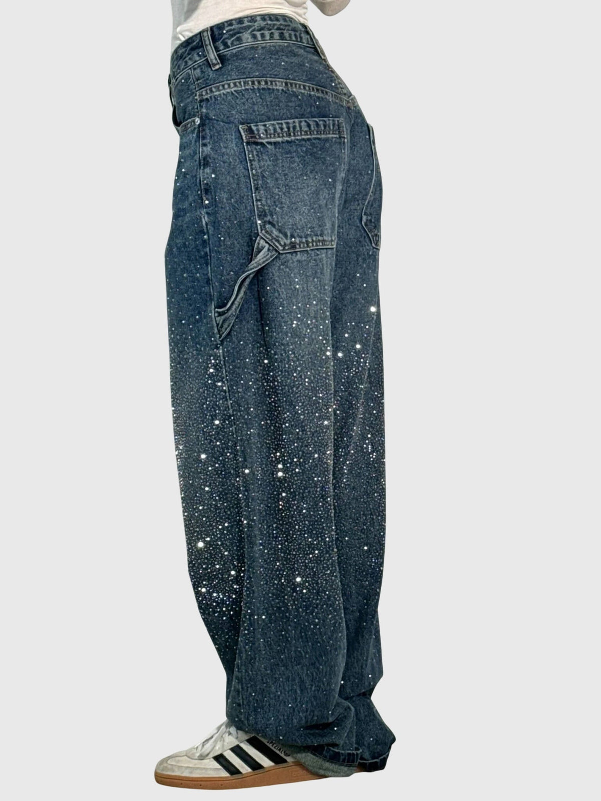 Jeans de Mezclilla con Pedrería para Mujer