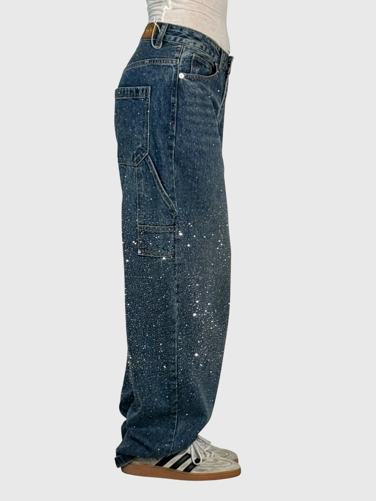 Jeans de Mezclilla con Pedrería para Mujer
