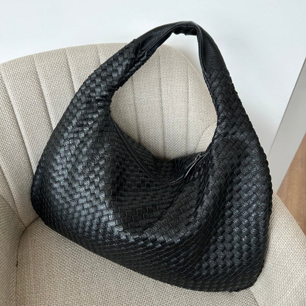 Cartera de Cuero Trenzado para Mujer