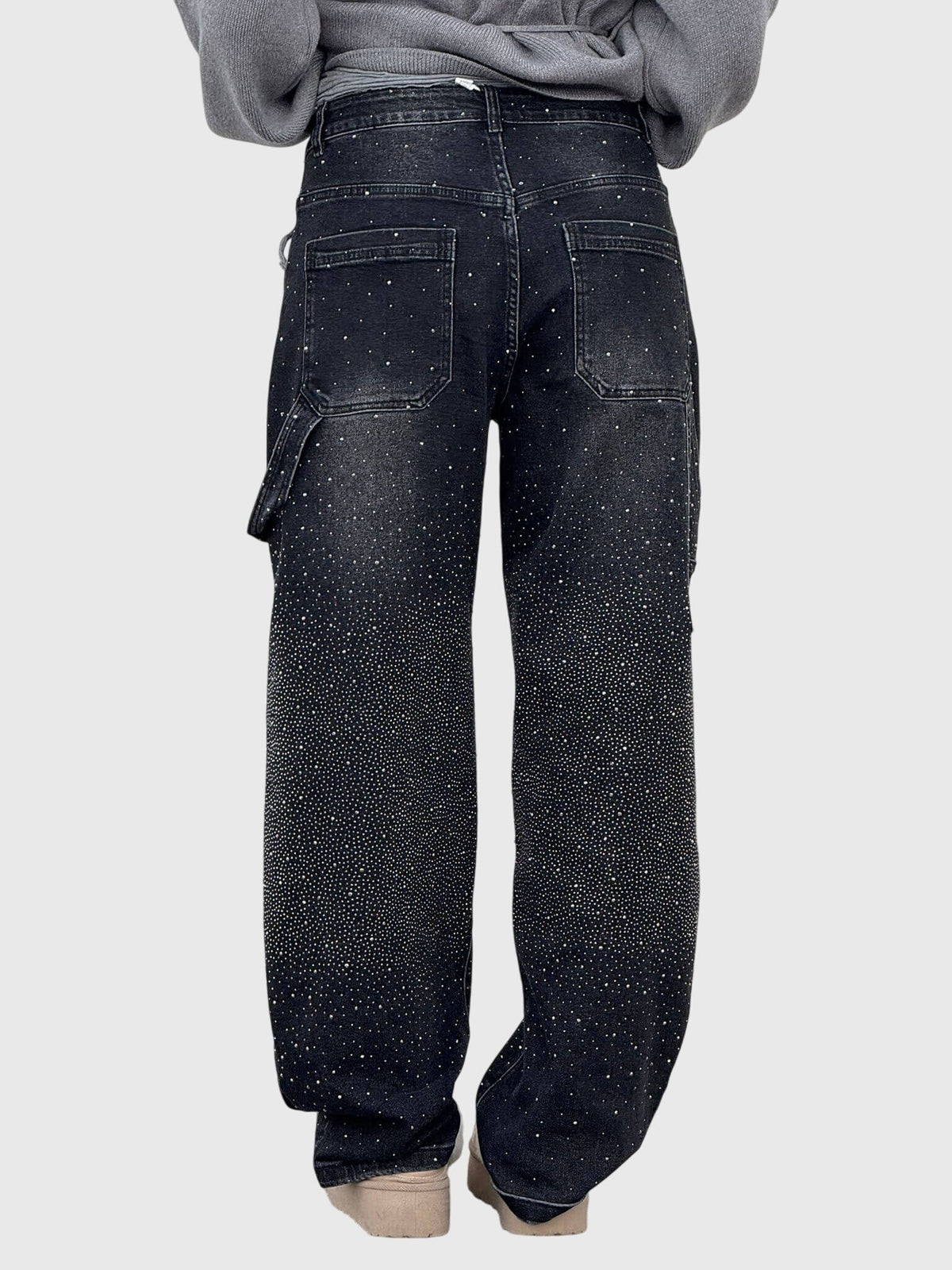 Jeans de Mezclilla con Pedrería para Mujer