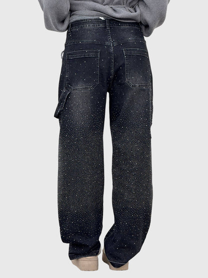 Jeans de Mezclilla con Pedrería para Mujer