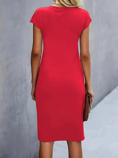 Vestido midi de corte clásico Katrien para mujer