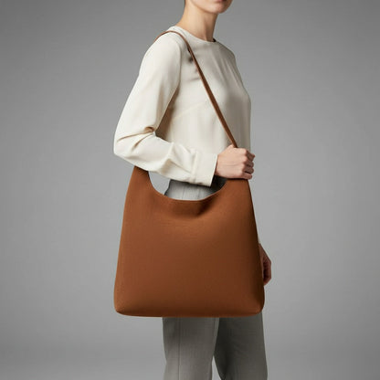 Bolso de Hombro Tipo Hobo de Gamuza para Mujer