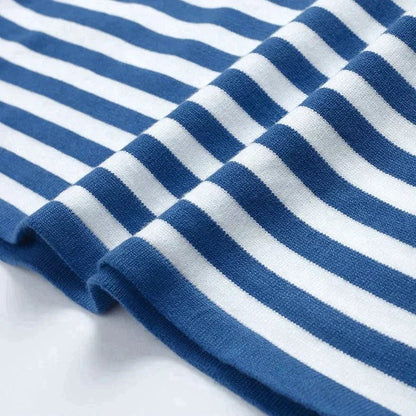 Polera a Rayas de Manga Larga para Mujer