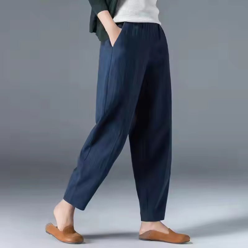 Pantalón Ligero de Verano con Pretina Elástica para Mujer