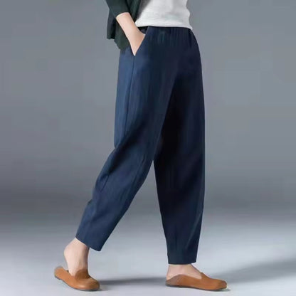 Pantalón Ligero de Verano con Pretina Elástica para Mujer