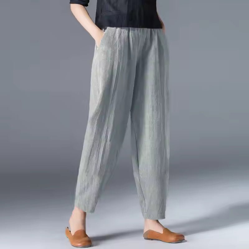 Pantalón Ligero de Verano con Pretina Elástica para Mujer