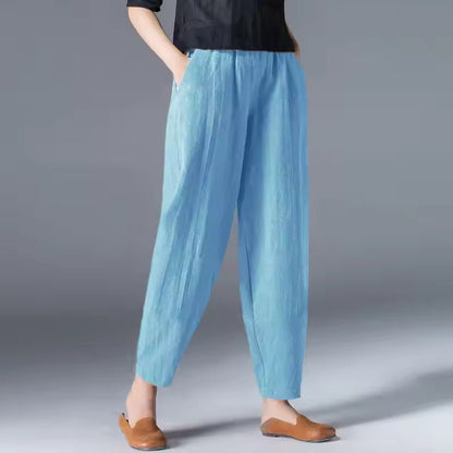 Pantalón Ligero de Verano con Pretina Elástica para Mujer