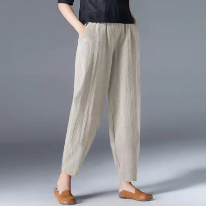 Pantalón Ligero de Verano con Pretina Elástica para Mujer
