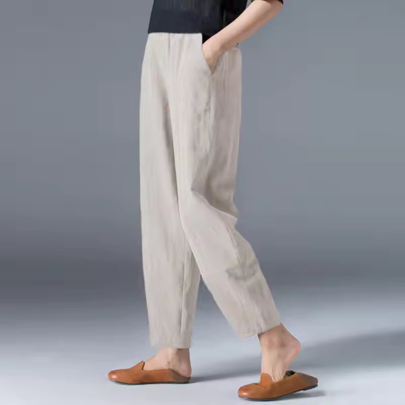 Pantalón Ligero de Verano con Pretina Elástica para Mujer