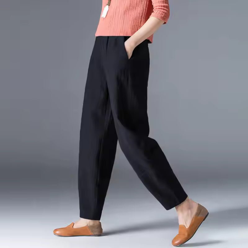 Pantalón Ligero de Verano con Pretina Elástica para Mujer