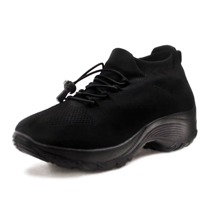 Zapatillas Ortopédicas con Plataforma y Cordones con Amortiguación para Mujer