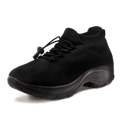 Zapatillas Ortopédicas con Plataforma y Cordones con Amortiguación para Mujer