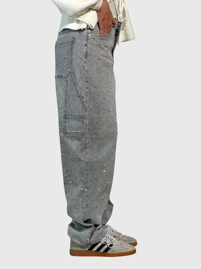 Jeans de Mezclilla con Pedrería para Mujer