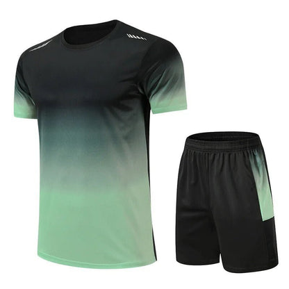Conjunto deportivo para hombre de polera y shorts transpirables