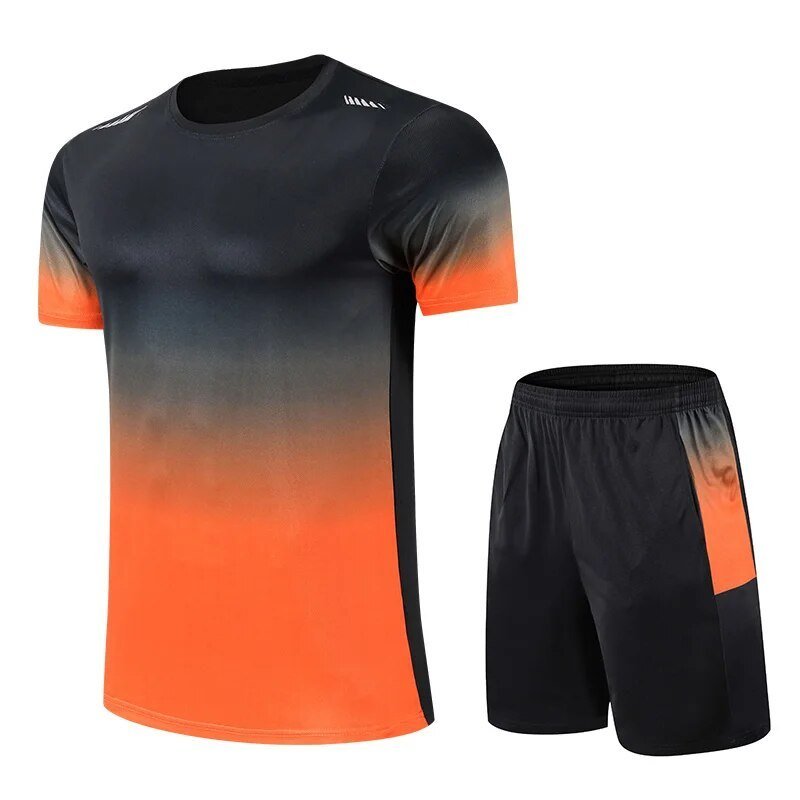 Conjunto deportivo para hombre de polera y shorts transpirables