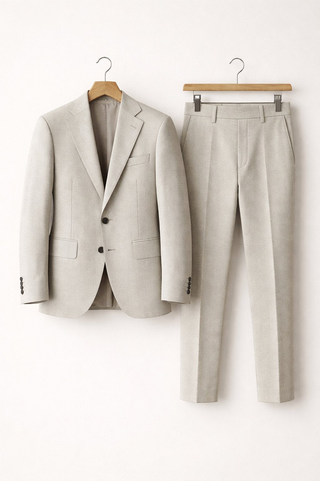 Traje Formal de Dos Piezas Slim Fit para Hombre en Azul Grisáceo