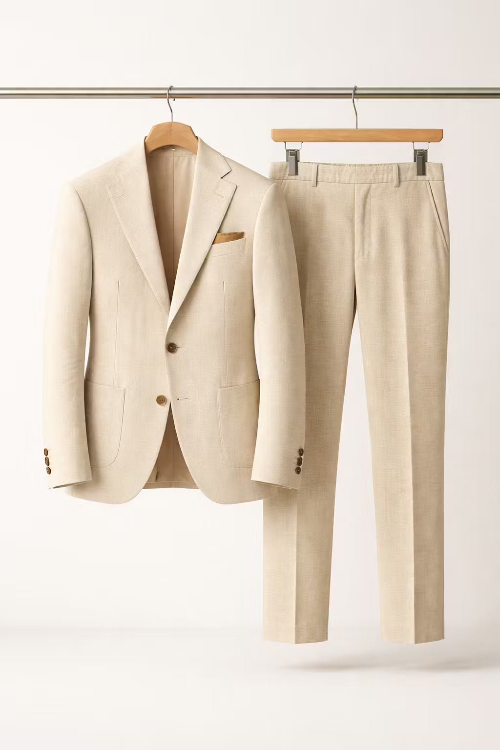 Traje Formal de Dos Piezas Slim Fit para Hombre en Azul Grisáceo