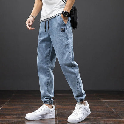 Pantalón Jogger de Mezclilla Elasticada con Pretina Ajustable para Hombre