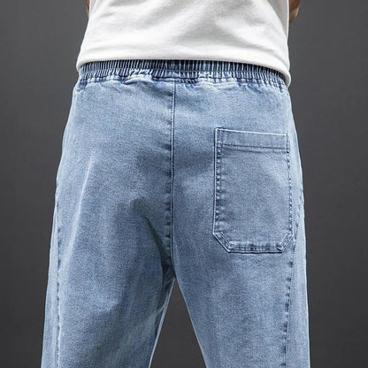 Pantalón Jogger de Mezclilla Elasticada con Pretina Ajustable para Hombre