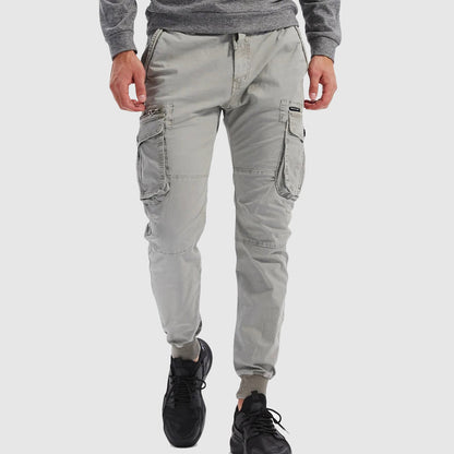 Pantalón Cargo de Corte Ajustado con Bolsillos para Hombre
