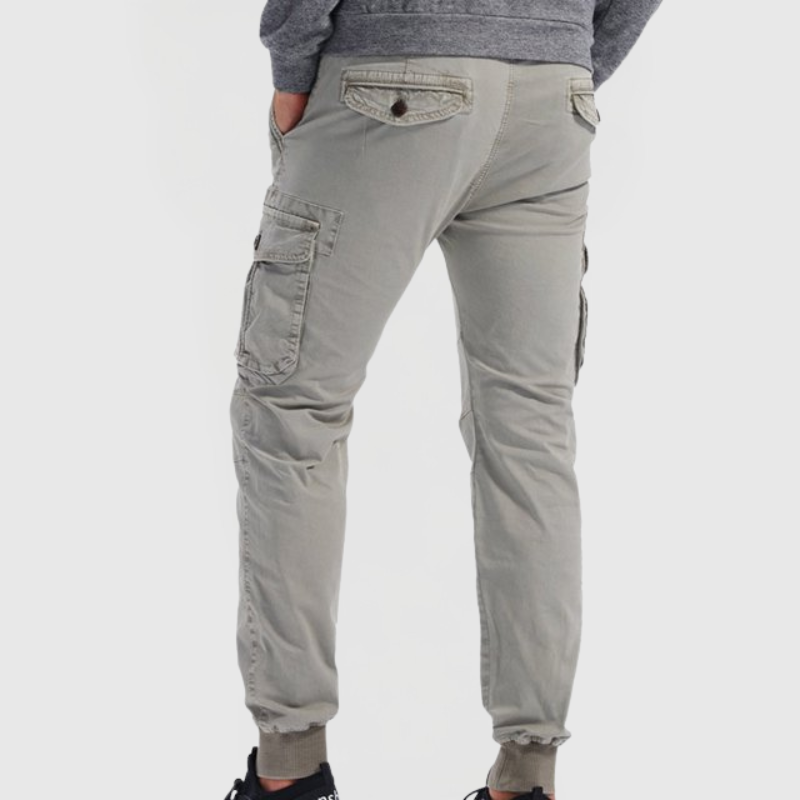 Pantalón Cargo de Corte Ajustado con Bolsillos para Hombre