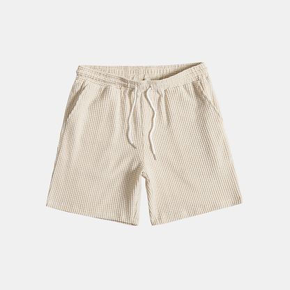 Conjunto casual de dos piezas con camisa de manga corta y shorts para hombre