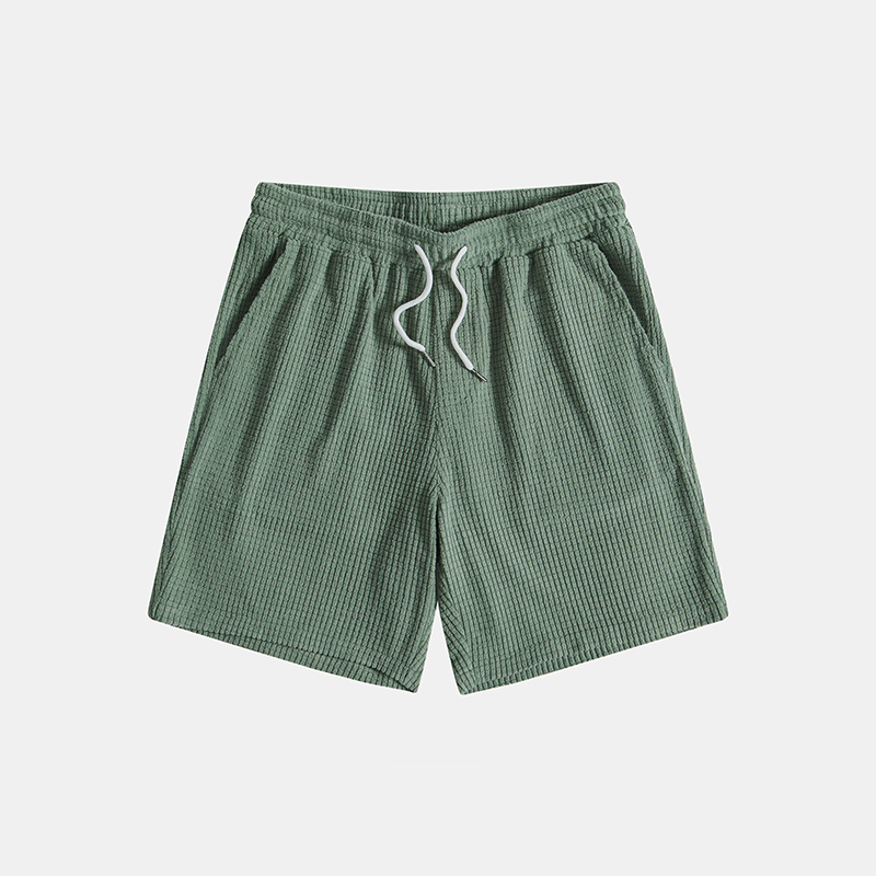 Conjunto casual de dos piezas con camisa de manga corta y shorts para hombre