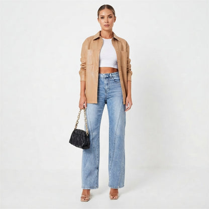 Jeans Clásicos de Pierna Recta para Mujer