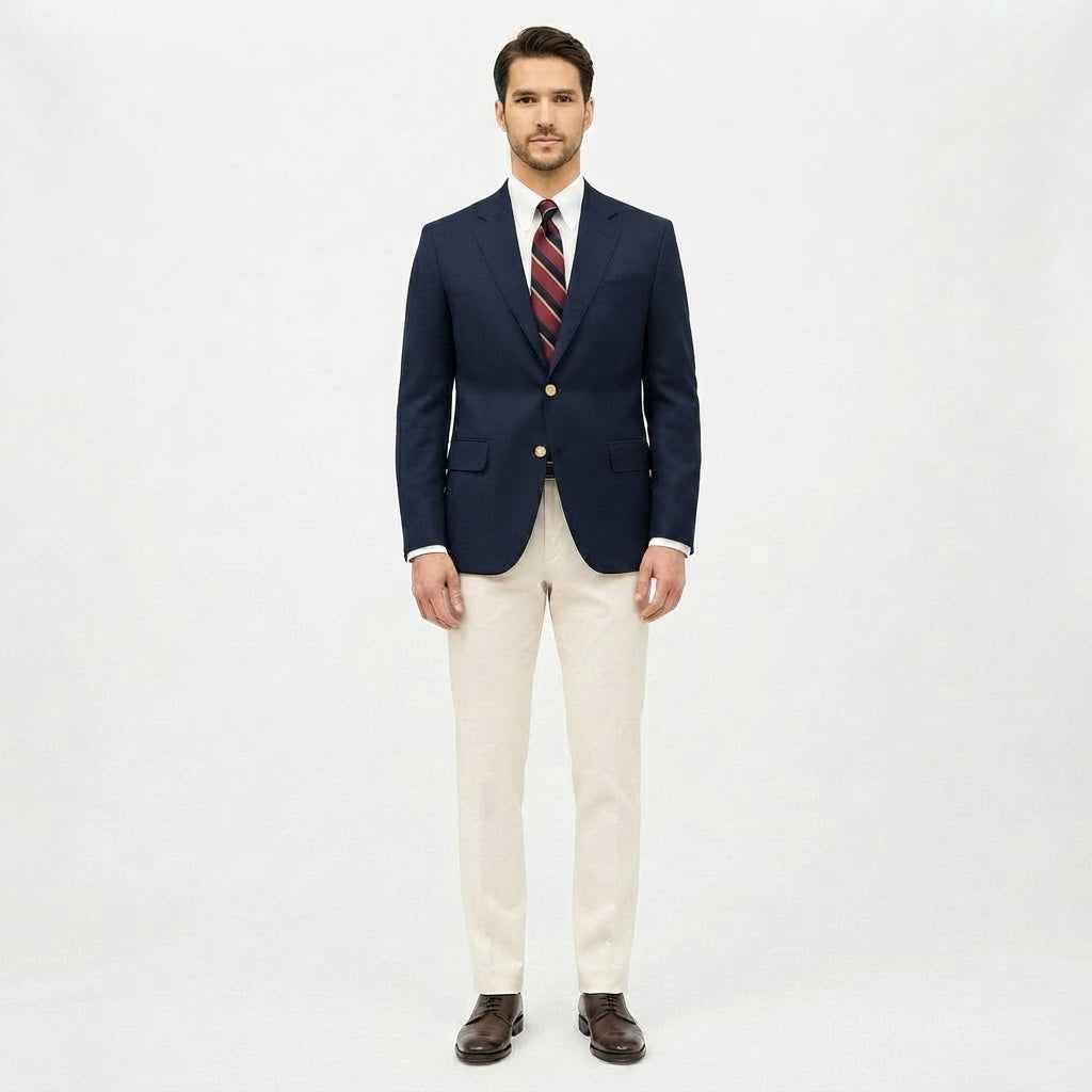 Blazer ligero entallado de primavera para hombre