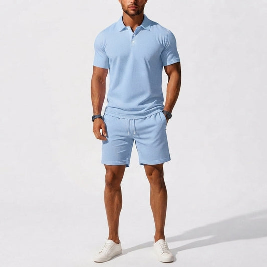 Conjunto Casual de Polo y Shorts para Hombre