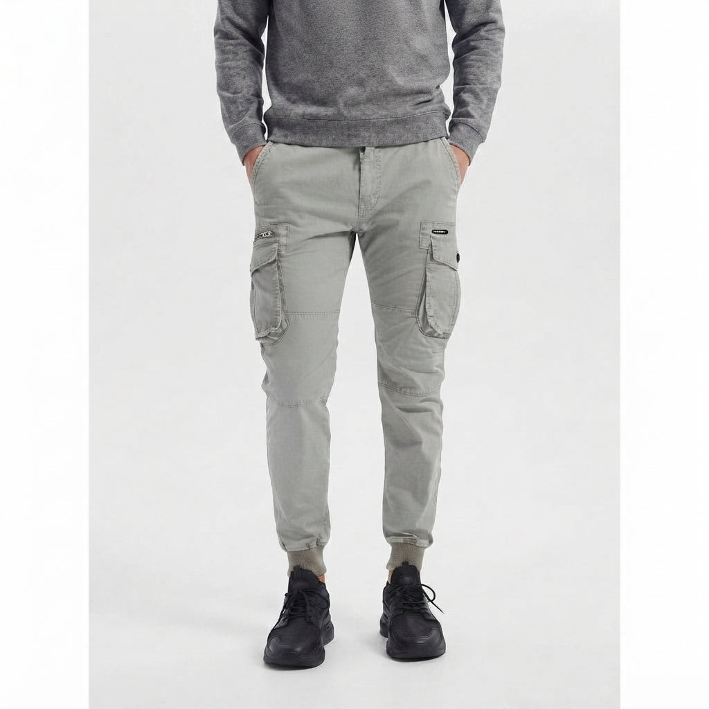 Pantalón Cargo de Corte Ajustado con Bolsillos para Hombre