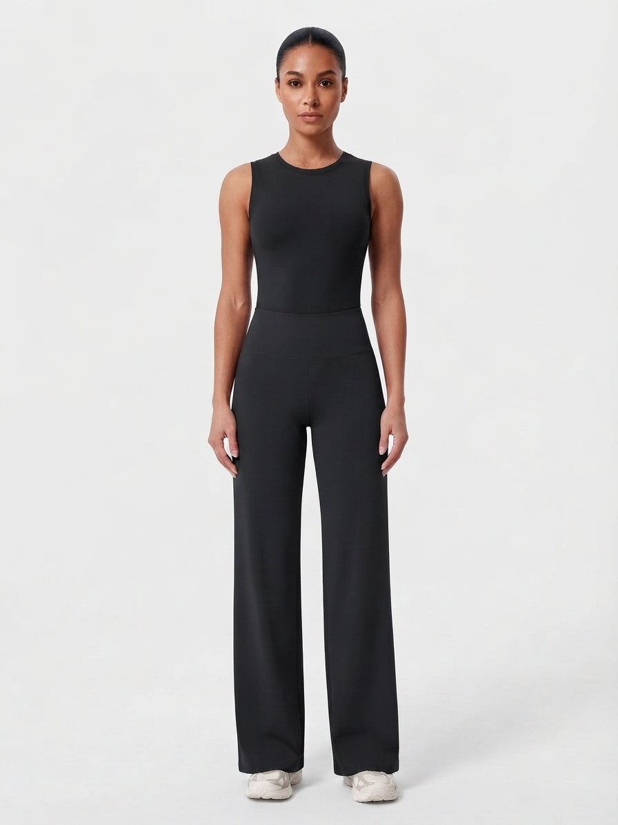 Pantalón Acampanado de Tiro Alto de Verano para Mujer