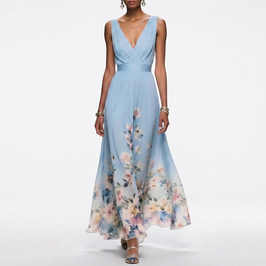Vestido con estampado floral para invitada de boda para mujer