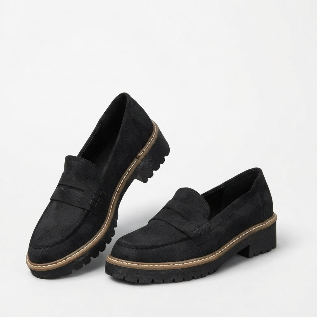Mocasines ortopédicos sin cordones con soporte para mujer