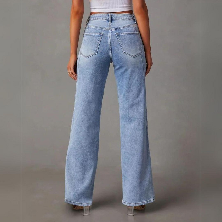 Jeans Clásicos de Pierna Recta para Mujer