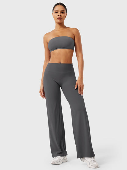 Pantalón Acampanado de Tiro Alto de Verano para Mujer