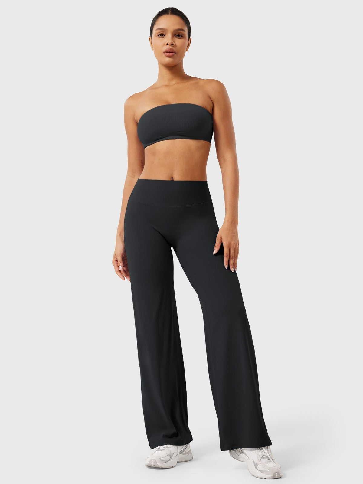 Pantalón Acampanado de Tiro Alto de Verano para Mujer